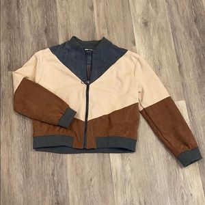 Bandwagon Pocketed Colorblock Jacket size small